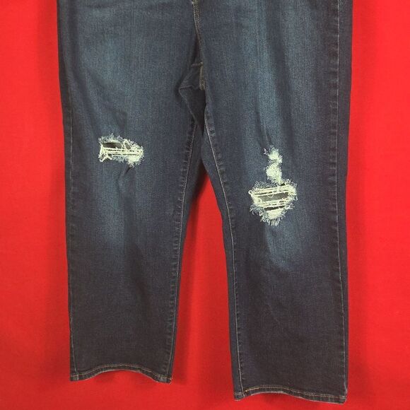 LEVI'S Ribcage Straight Ankle Womens Jeans Size 16W - Picture 4 of 8